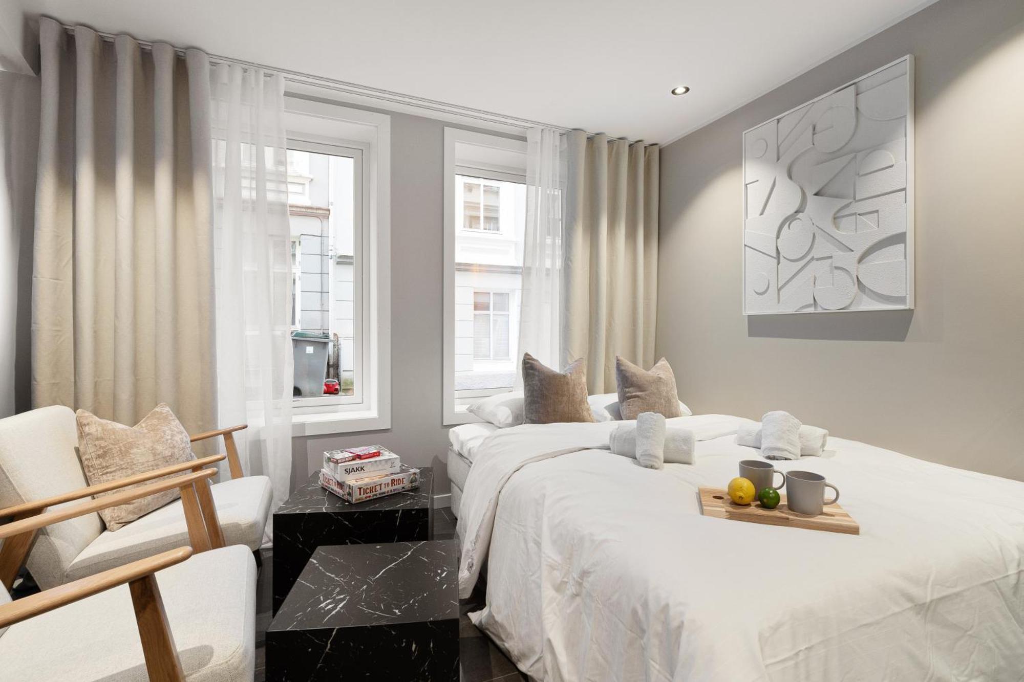 Appartement Renovated Jan 24 - Queen Beds - Behind Bryggen *